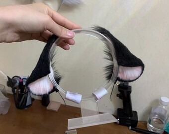 Hand-Sewn Cat Ears Headband Cosplay Cat Kitten Kit Kawaii