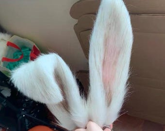 Hand-Sewn Rabbit Ears Cosplay Kit, Lop Ears Headband, Alice Bunny Ears Headband, Halloween Costume