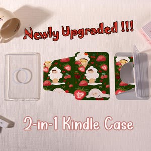 Ice Cream Kids E-Reader Case with Clear Back&Magsafe For Kindle8/10/11/12th6”、Paperwhite 10/11/12th 6.8”、Colorsoft 7“，Gifts For Her/Him