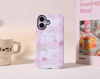 Pink Unicorn Dream Tough Phone Case For iPhone，MagSafe Compatible  Cover，iPhone 17 16 15 14 13 Pro Max，16/17e，17 Air，XS XR SE，Glossy&Matte