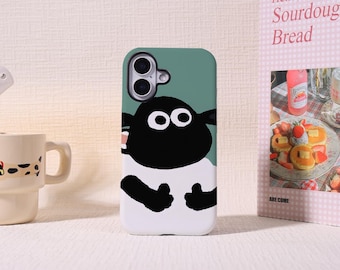 Shaun the Sheep Tough Phone Case For iPhone，MagSafe Compatible  Cover，iPhone 17 16 15 14 13 Pro Max，16/17e，17 Air，XS XR SE，Glossy&Matte