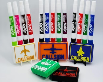 Portamarcadores de punta fina para aviones Expo Jet / Bloque de marcadores de borrado en seco