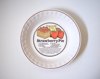 Prato vintage para torta de morango com borda decorativa, prato retrô para receitas, utensílio de cozinha Grandmacore