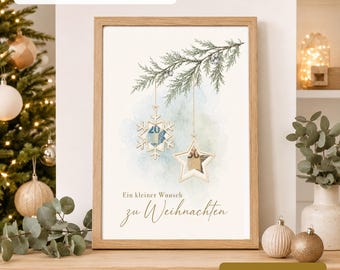 Julklapp med pengar Snöflingestjärna PDF | Kreativa sätt att ge pengar | Direktnedladdning