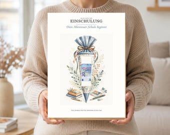 Pengagåva för skolstart PDF - Skolkon - Tillbaka till skolan-present A3 A4 A5 - Direktnedladdning