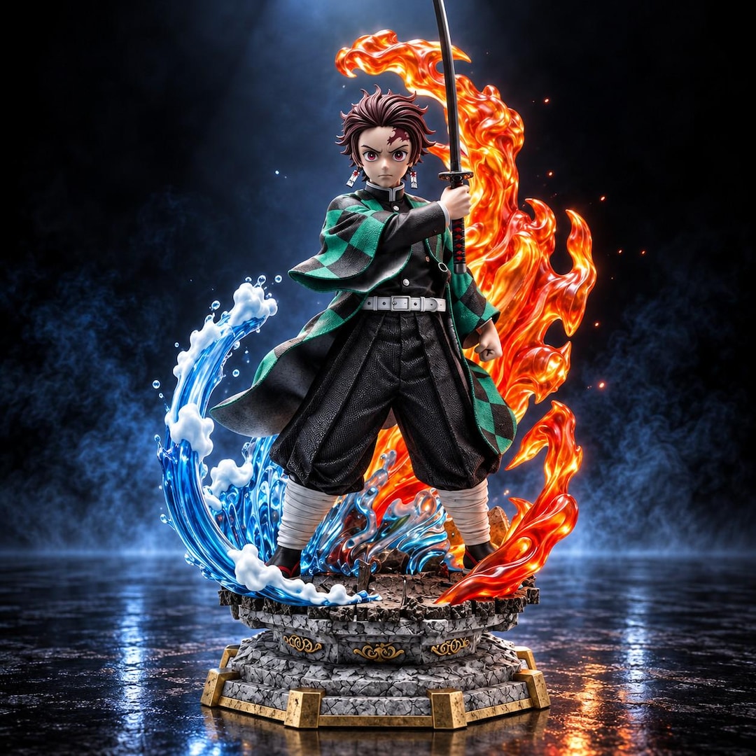Tanjiro Demon Slayer 3D STL File, Anime Figurine for 3D Printing - Etsy UK