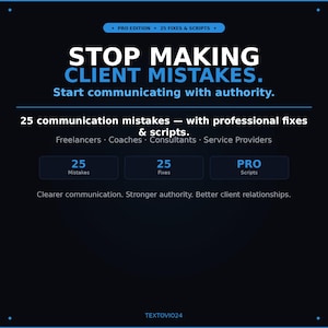 Errori di comunicazione con i clienti | 25 soluzioni e script | Guida aziendale per coach freelance