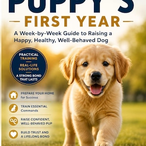 Your Puppy's First Year – Week-by-Week Training Guide PDF | Potty Training, Socialization, Puppy Care | Digital Download