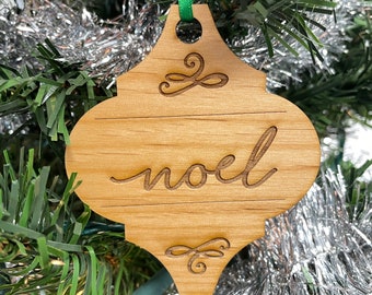 Christmas Ornaments - Wooden  ornaments - set of 8