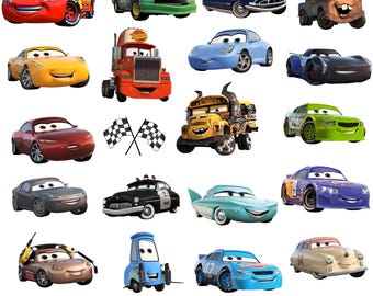Inspirerade bilar clipart-paket, SVG PNG digitalt papper (digital nedladdning)