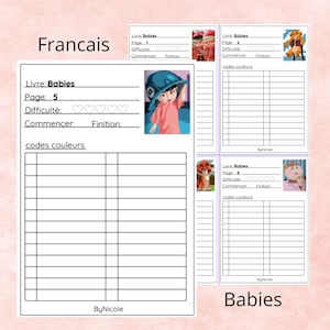 Tracker Couleurs par Numéros Coloriages Mystères Babies