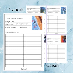 Tracker Couleurs par Numéros Coloriages Mystères – Sous L’Océan (Hachette)