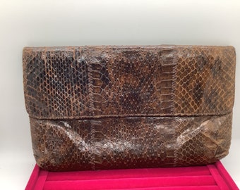 Snakeskin Clutch