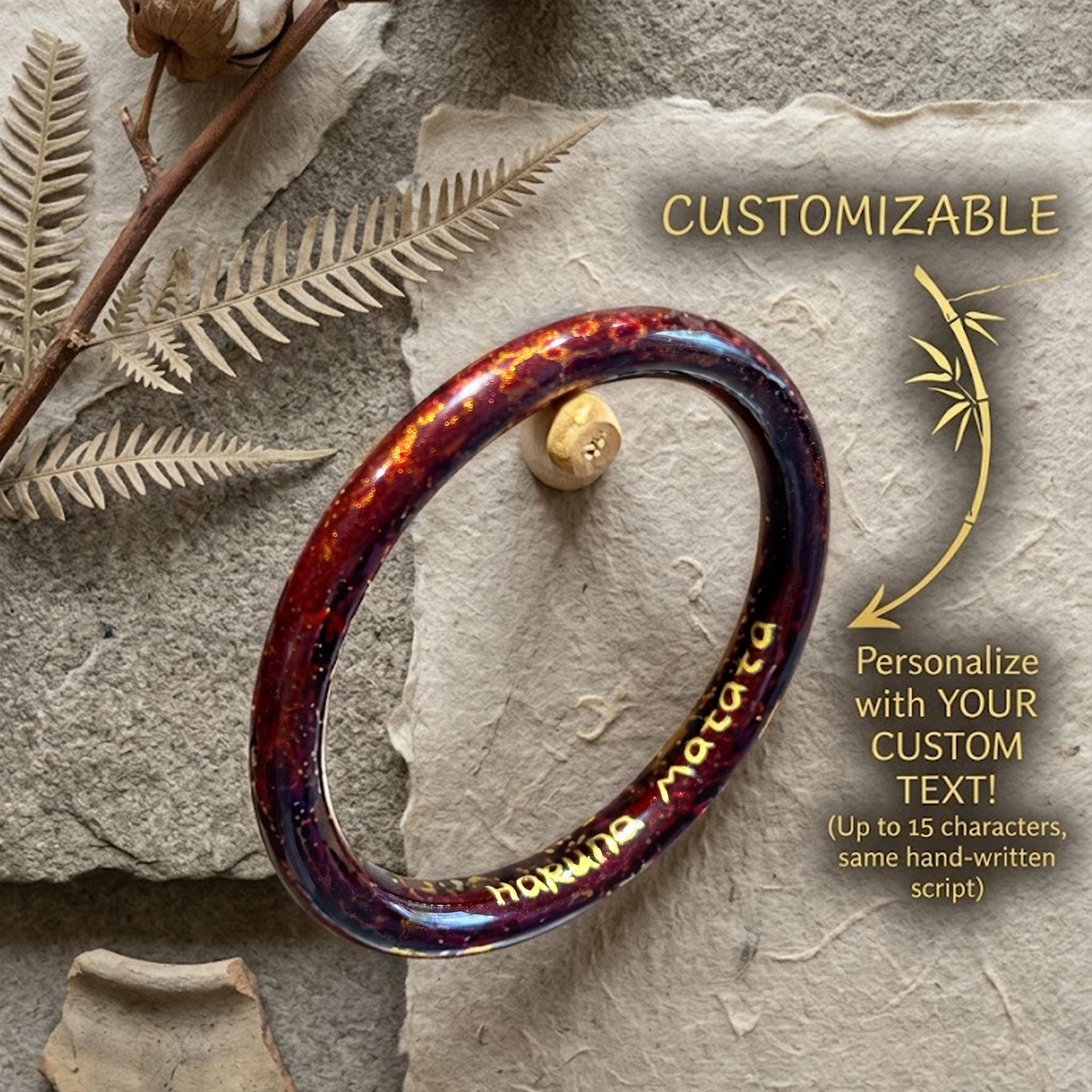 Wood bangle - Etsy 日本