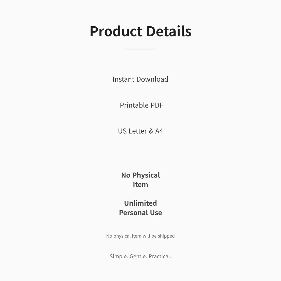 Daily Reset Planner Printable | ADHD Friendly Minimal Planner ...