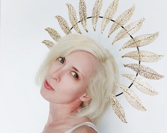 Angel Fire halo - headband crown - angelcore costume hair band tiara