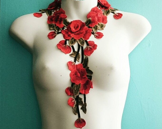 Mini Rosesste Choker DARLING Lace Roses Choker - Etsy
