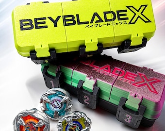 Beyblade X – 3v3 Competition Box for BX/UX/CX Top Cases, Lockable Clip Split Deck Case, Customizable