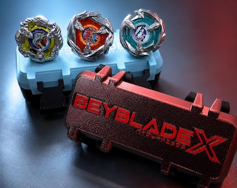 Beyblade X Deck Case 3v3 – Competition Storage Box for BX / UX / CX Top(s) | Snap Lock | Customizable Case