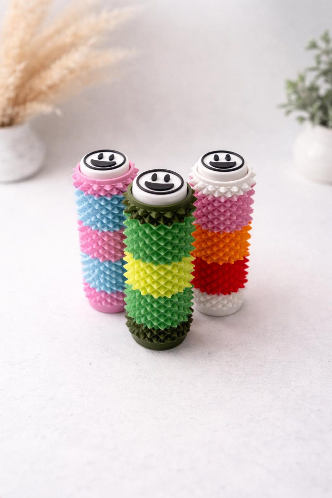 Textured Sensory Fidget With Clicker – Customizable Anti-stress Roller ...