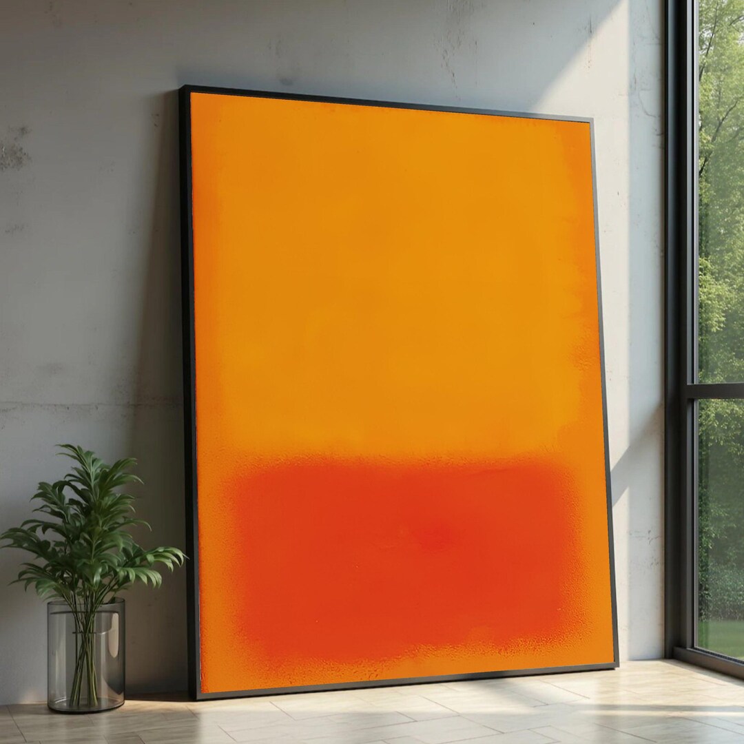 Colorblock Mark Rothko Mark Rothko Color Block Canvas Art, Modern Minimalist Decor, Large ...