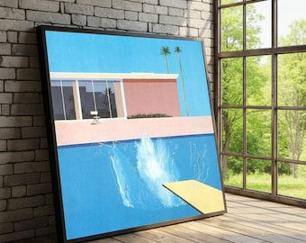 David Hockney A Bigger Splash 1967 Poster From Tate Britain - Etsy