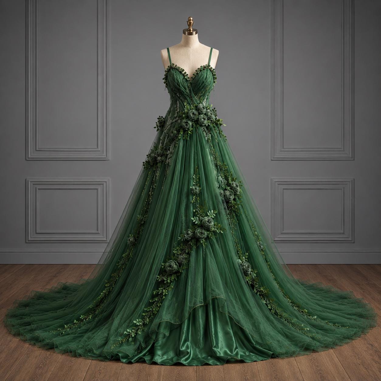 Emerald Wedding Gown - Etsy
