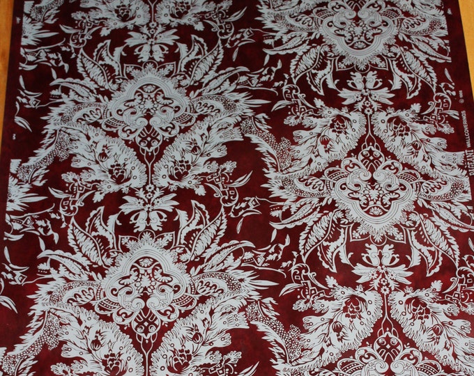 Vintage Wallpaper Victorian Damask 23 Yards 27" Wide