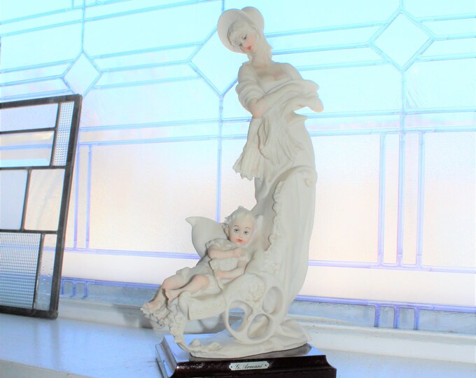 Large Giuseppe Armani Figurine Mother and Child 1987
