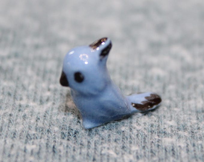 Vintage Hagen Renaker Miniature Figurine Tiny Baby Blue Bird