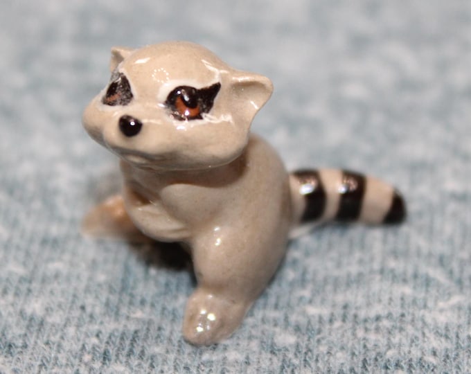 Vintage Hagen Renaker Miniature Figurine Baby Raccoon