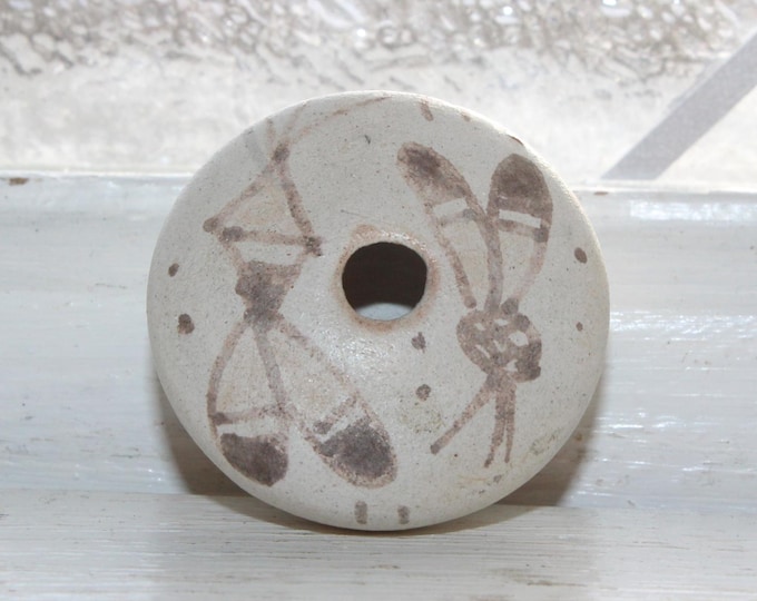 Vintage Native American Pottery Seed Pot Isleta Pueblo Miniature