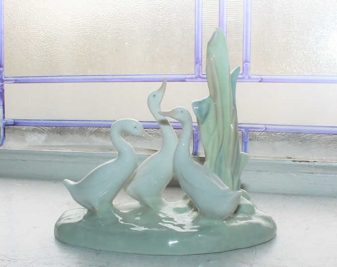 Lladro Nao Porcelain Figurine 3 Geese Figure #5236