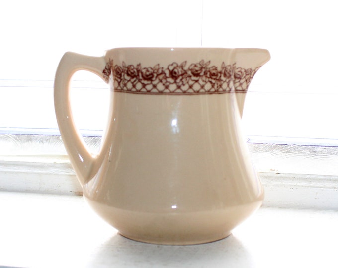 Vintage Syrup Pitcher Mayer China Restaurant Ware Rosemont Mayan Ware