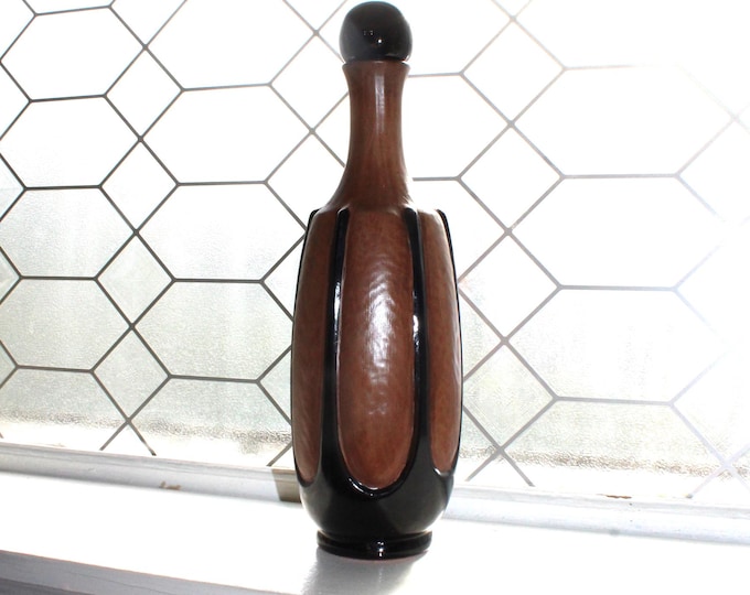 Mid Century Frankoma Decanter Vase V-4 Signed John Frank Limited Edition