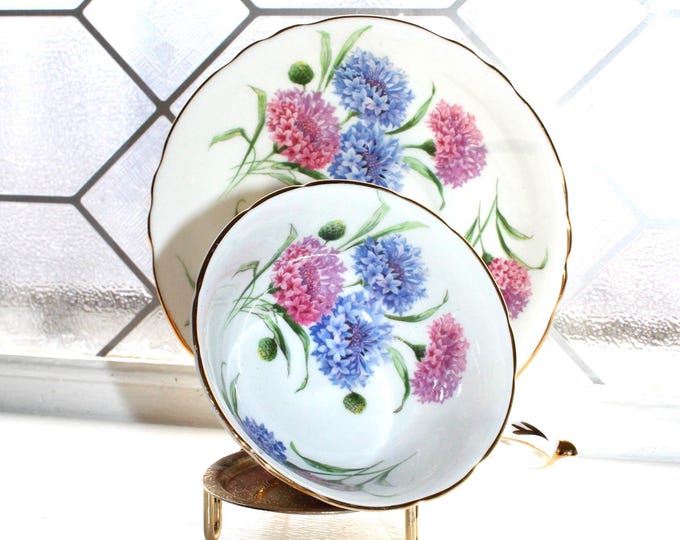Paragon Fine Bone China Cornflower Tea Cup and Saucer