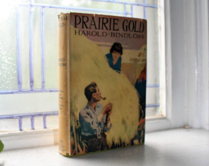 Vintage 1925 Book Prairie Gold by Harold Bindloss