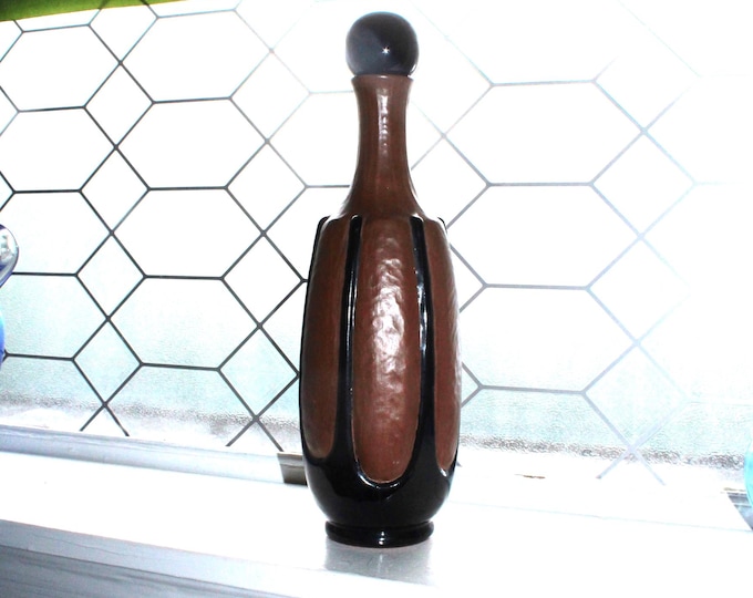 Mid Century Frankoma Decanter Vase V-4 Signed John Frank Limited Edition