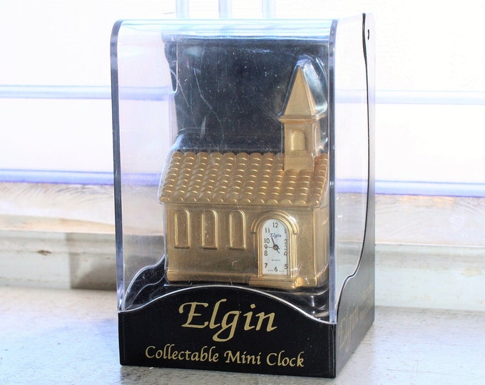 Vintage Elgin Cathedral Mini Clock