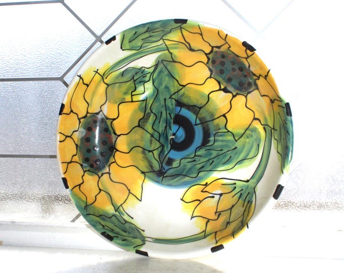 Vintage Debra Cherniawsky Table Arts Sunflower Serving Bowl