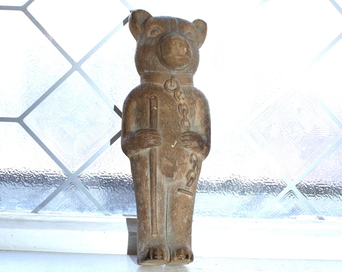Antique Rubber Toy Bear for a Creepy Collection