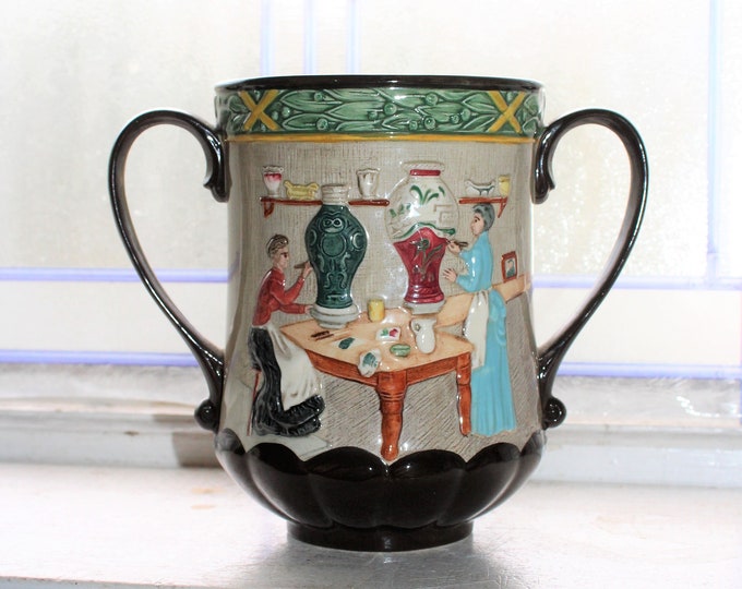 Royal Doulton Loving Cup D6696 Pottery In the Past Collector Club