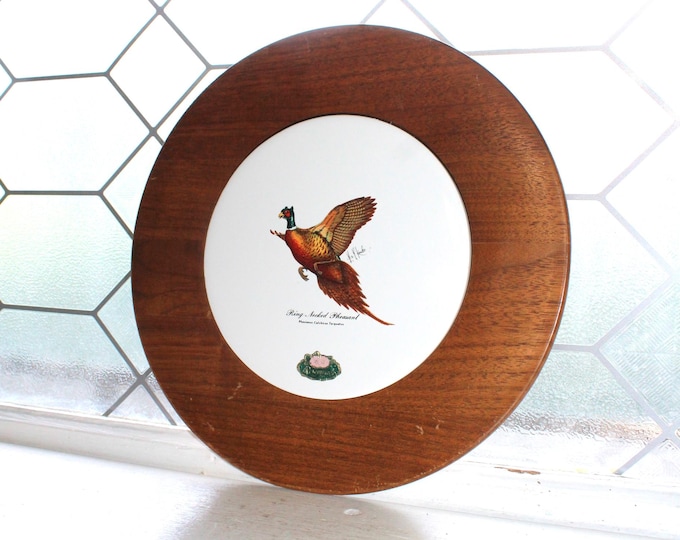 Rosemeade Pottery Les Kouba Pheasant Plaque