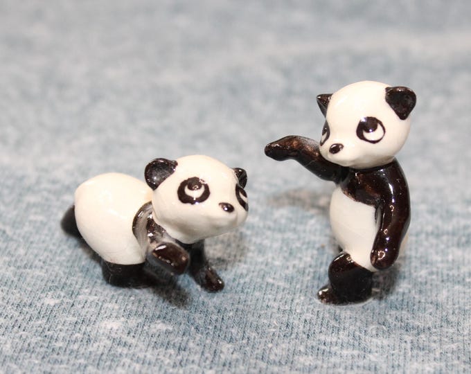 Vintage Hagen Renaker Miniature Figurines Panda Bears