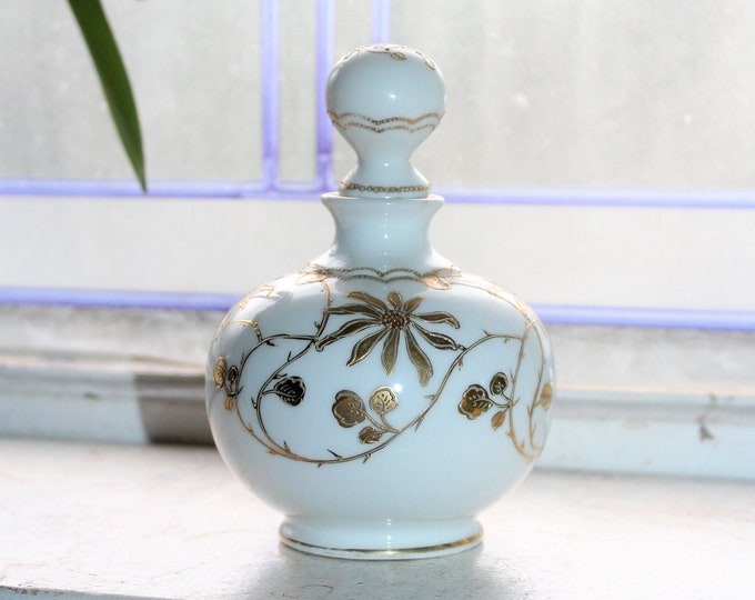 Vintage Hand Painted Asian Porcelain Perfume Bottle