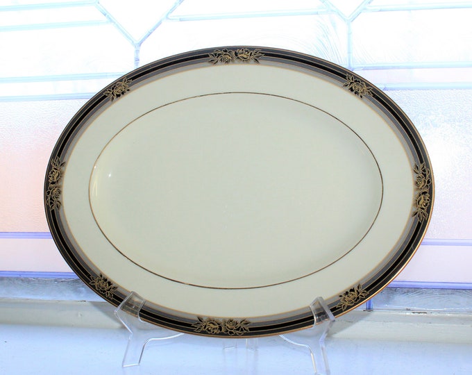 Noritake Spell Binder Oval Serving Platter Vintage Dinnerware