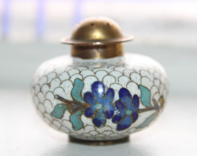 Vintage Chinese Cloisonne Salt Shaker