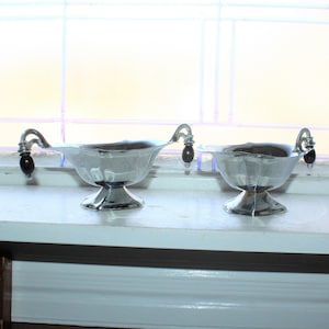 Art Deco Chrome Sugar and Creamer Vintage 1930s