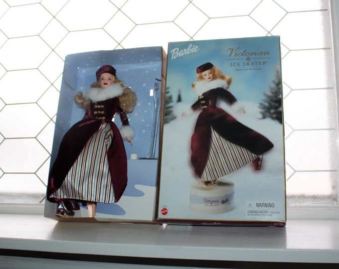Victorian Ice Skater Barbie in Box 2000