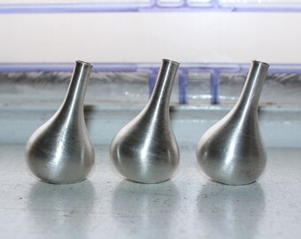 Danish Modern Dansk Silver Onion Candleholders Trio Mid Century Jens Quistgaard